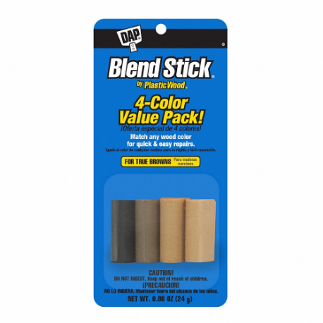 Blend Sticks, Blend Stick, Wood Repair, 0.86 oz Container Size, Stick, Dark Brown