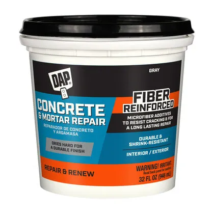 Pre-Mixed Concrete Patch, Gray Color, 32 fl. oz, Pack of 8