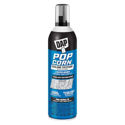 Ceiling Spray Texture, Popcorn Water Based, White Color, 16 oz, Pack of 6