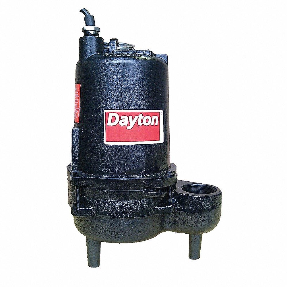 Sewage Ejector Pump, 4/10 HP, 110V AC, 95 GPM Flow Rate at 10 Ft. of Head