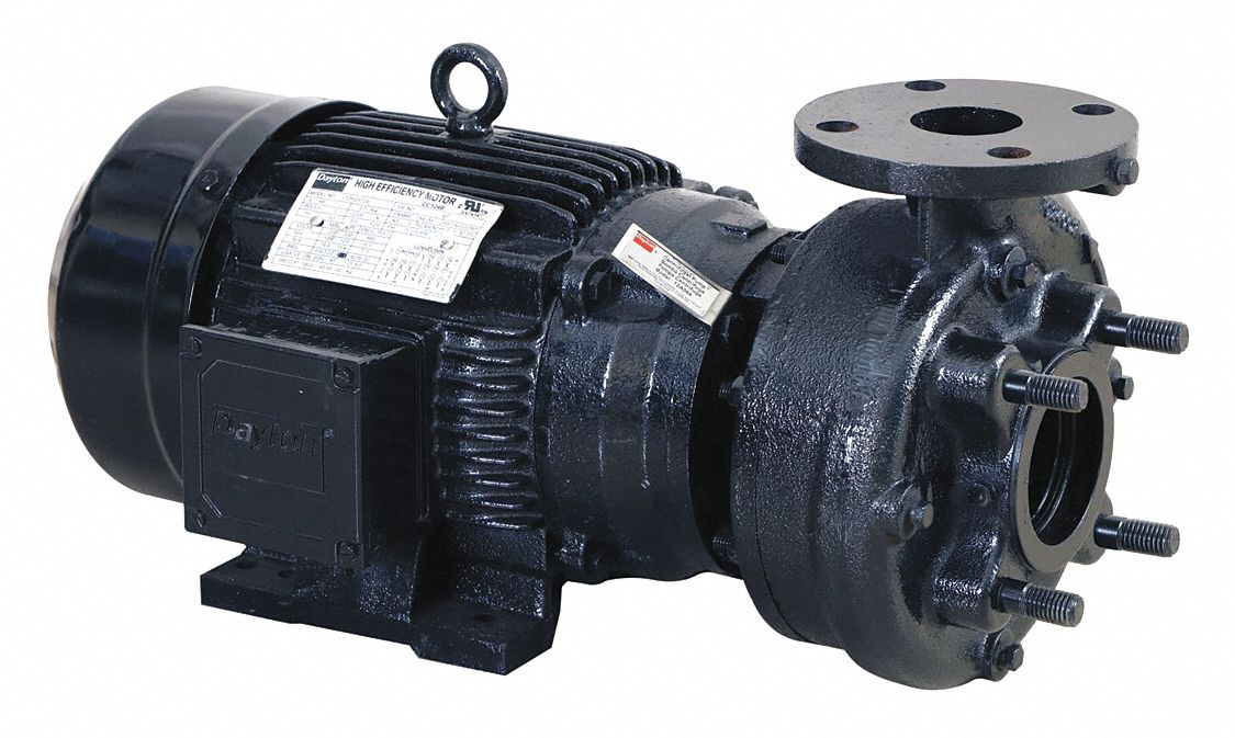 Centrifugal Pump, 3 HP, 2-1/2 Inch Flange Inlet, 2 Inch Flange Outlet, 3 Phase
