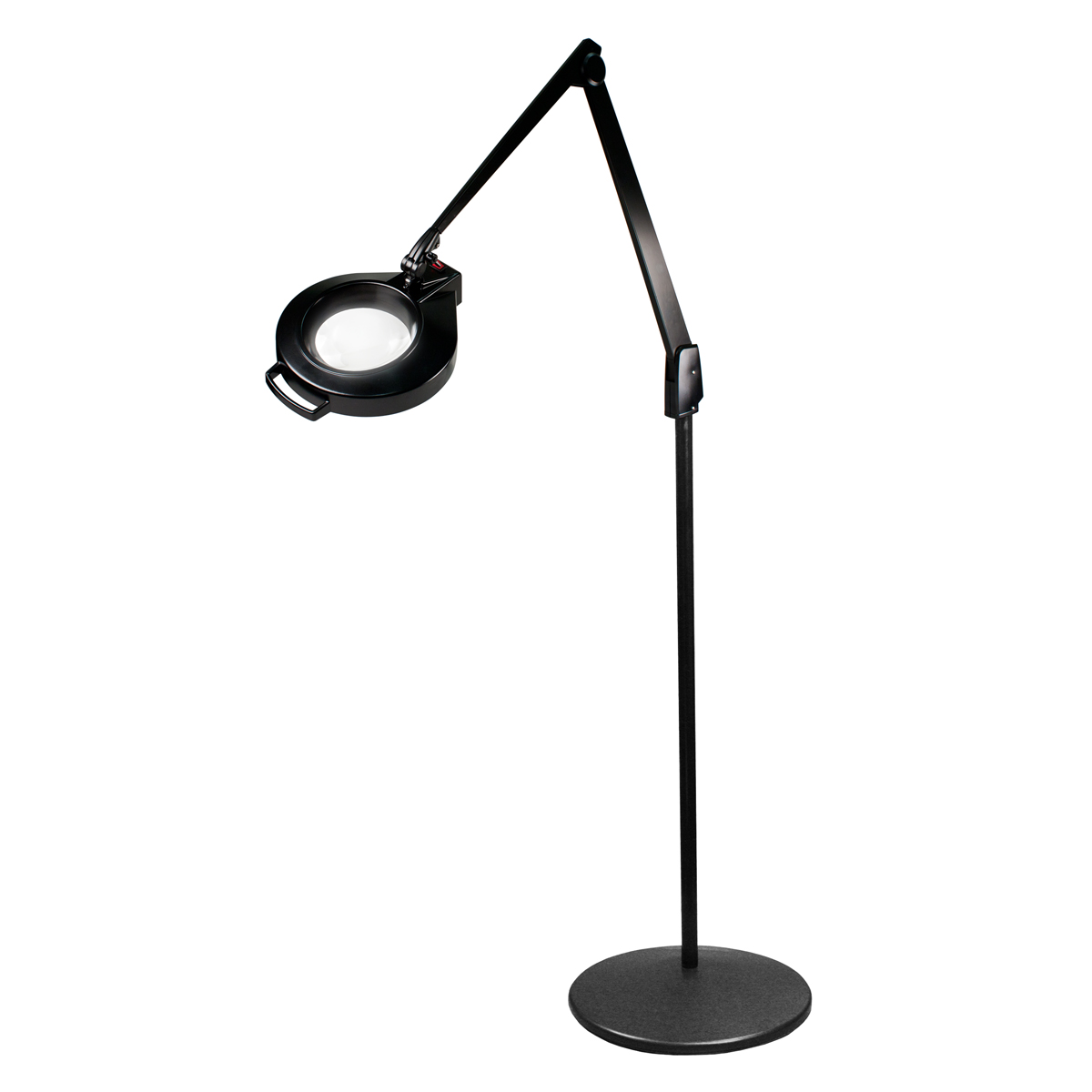 Led Circline Magnifier, 1.75X, Pedestal Floor Stand, Black, 42 Inch