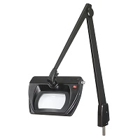 LED Stretchview Magnifier, 2.25X, Pivot Base, Black, 42 Inch