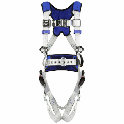 Fall Protection Vest Harness, Quick-Connect/Tongue, Revolver, Size Xl