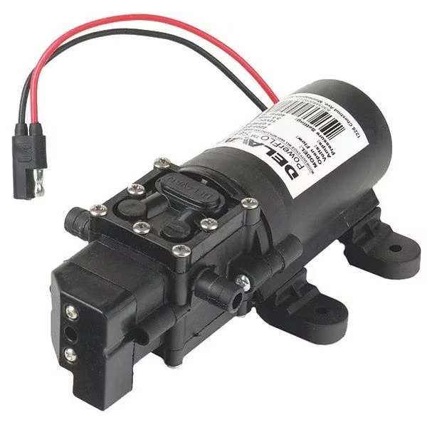 Diaphragm Pump, Polypropylene, SantopreneR, 12VDC, 1.0 GPM