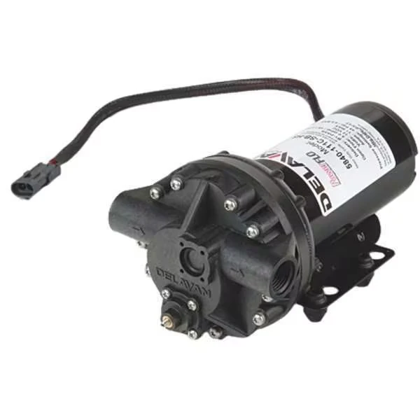 Diaphragm Pump, Polypropylene, Santoprene, 12VDC, 4.0 GPM