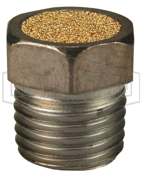 Breather Vent, 5/8 Inch Length, 1/4 Inch Male Thread Size, Nickel Plated Steel