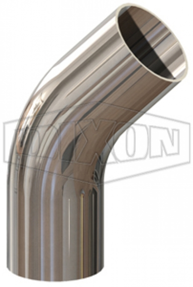 Elbow, 45 Degree, 6 Inch Dia., 316L Stainless Steel