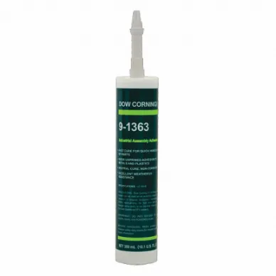 Silicone Sealant, 9-1363, Black, 10 Oz, Cartridge, 301% To 500% Elongation Range