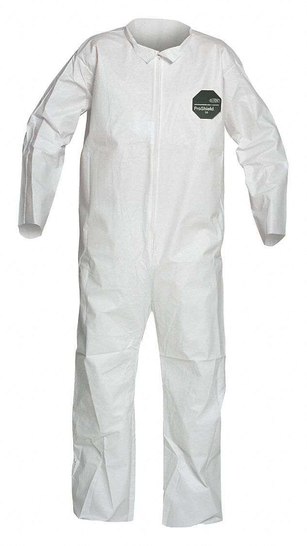 Collared Disposable Coverall, 3Xl Size, Pack Of 25