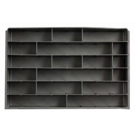 Compartment Drawer Insert, 18 Inch X 12 Inch X 3 Inch, 17 1/2 Inch X 1 7/8 In