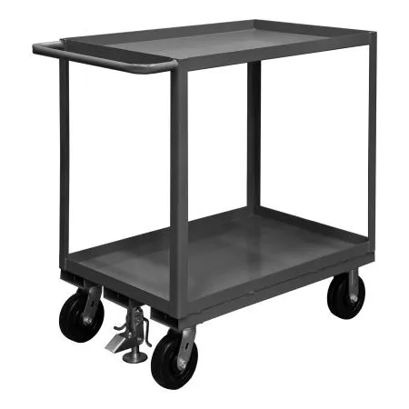 Stock Cart, 2 Shelf, Size 24-1/4 x 54-1/4 x 39 Inch