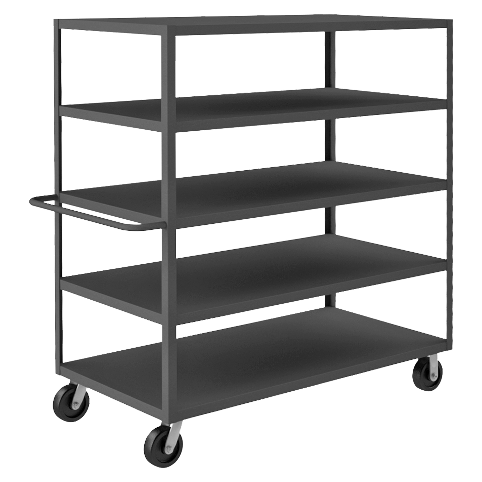 Stock Cart, 5 Shelf, Size 30-1/4 x 66-1/4 x 66-1/2 Inch