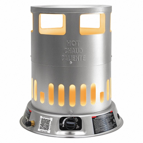 Portable Gas Floor Heater, 80000 Btuh Heating Capacity Output, 2
