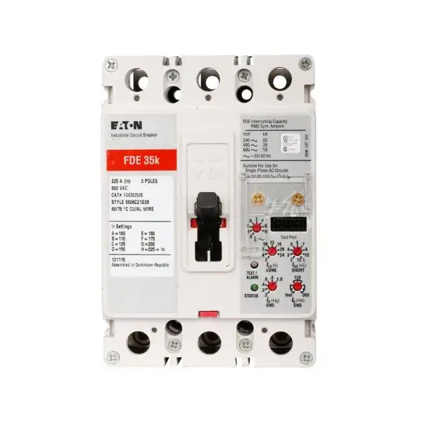 Molded Case Circuit Breaker, 3-Pole, 160A, 600 Vac, 250 Vdc, 50/60 Hz 