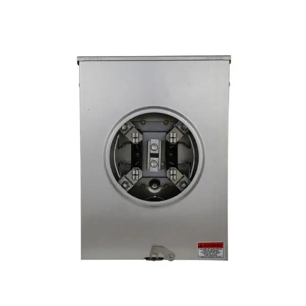 Residential Service Meter Socket, 3-Wire, 1-Position, 600 VAC, 200A, 1 Phase