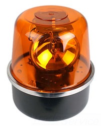Rotating Beacon, Amber, 120V, 3/4 Inch Conduit