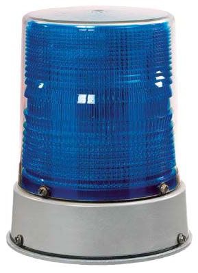 Heavy Duty Strobe Light, Blue, 24VDC, 3/4 Inch Conduit