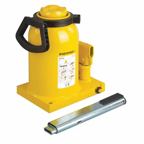 Hydraulic Industrial Bottle Jack, 33 Ton, 5.91 Inch Stroke Length