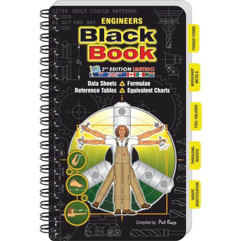 ENGINEERS BLACK BOOK EBB3METRIC Engineers Black Book, 3rd Edition, Metric Type, Pocket Size | CD4RDN