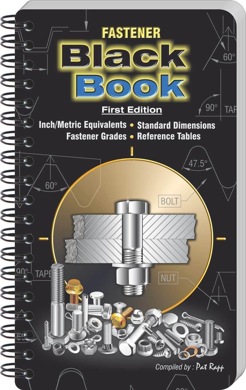 ENGINEERS BLACK BOOK FBB-USA Fastener Black Book, 1st Edition, Metric Type, English, Pocket Size | CD4RDH