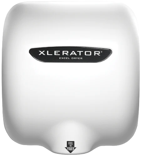 Hand Dryer, Automatic, Surface Mounted, Cast Cover, White Epoxy Paint