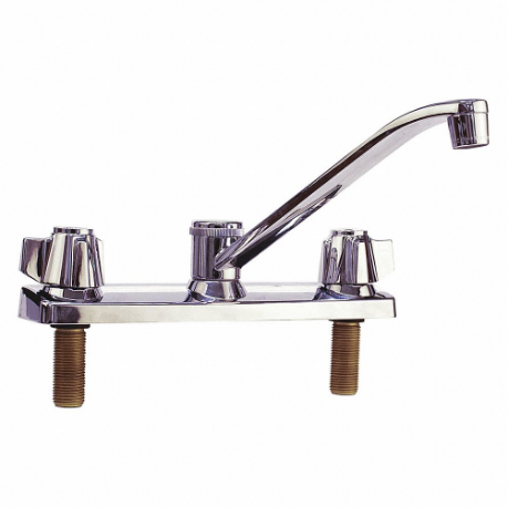Straight Kitchen Faucet, Traditional Collection, Chrome Finish, 1.8 gpm Flow Rate