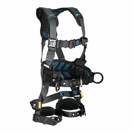 Fall Protection Harness, Quick-Connect/Tongue, Cam