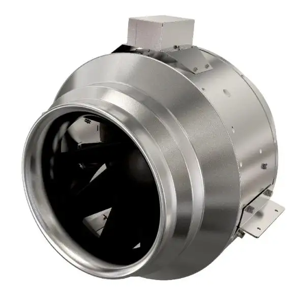 Mixed Flow Fan, 14 Inch Duct With Metal Housing, 1 Phase