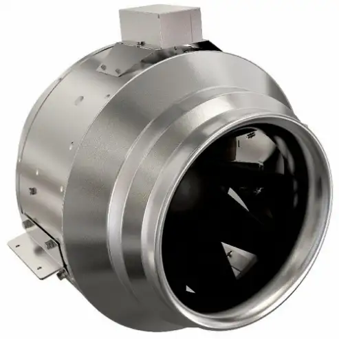 Mixed Flow Fan, 14 Inch Inline Duct With Metal Housing, 2161 cfm, 120V