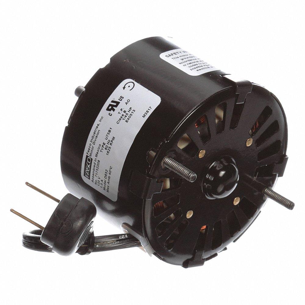 Condenser Fan Motor, 1/45 HP, 1625 RPM, 115V AC, 3.3 Inch Frame