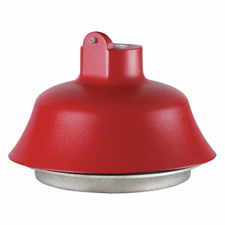 Explosion-Proof Light Mount, Red, 3 11/64 Inch Height, 8 53/64 Inch Depth, Surface