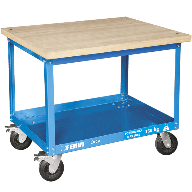 Cart, With Wooden Shelf, 150 kg Capacity