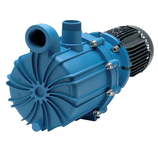 Sealless Plastic Pump, 10 to 253 gpm Flow Range, 90 psi Maximum Working Pressure
