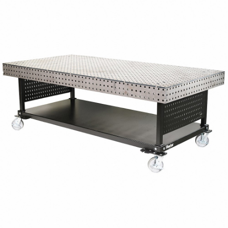 Welding Table, 35 Inch Heightt, 48 Inch Dp, 96 Inch Width, 4000 lb Wt Capacity, Pla Inch