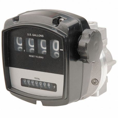 Mechanical Flowmeter, 1 Inch Connection Size, Fnpt, 580 Psi Max. Pressure, 2.6 To 40 Gpm