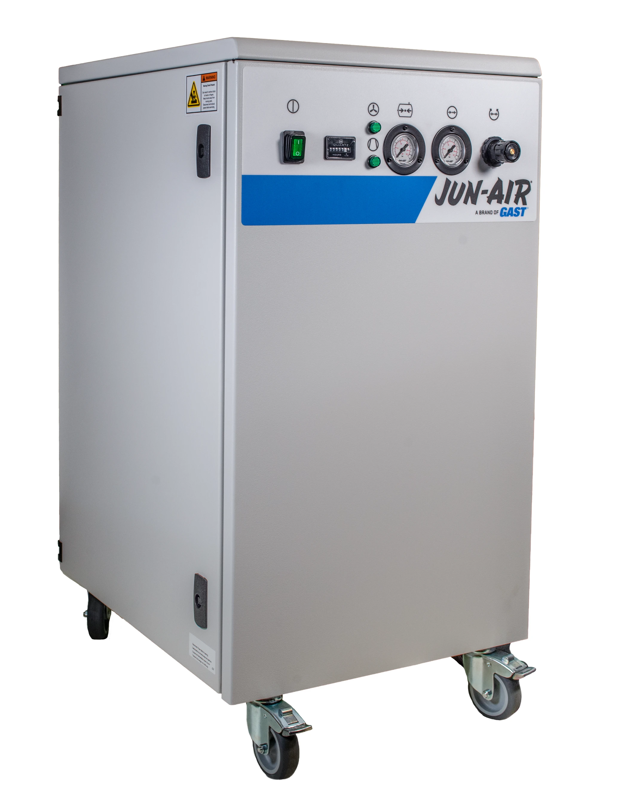 Piston Compressor, 0.75 HP, 8 Bar Max Pressure, 5.5 gal Tank Size, 3.5/3.7 Amps, 230V