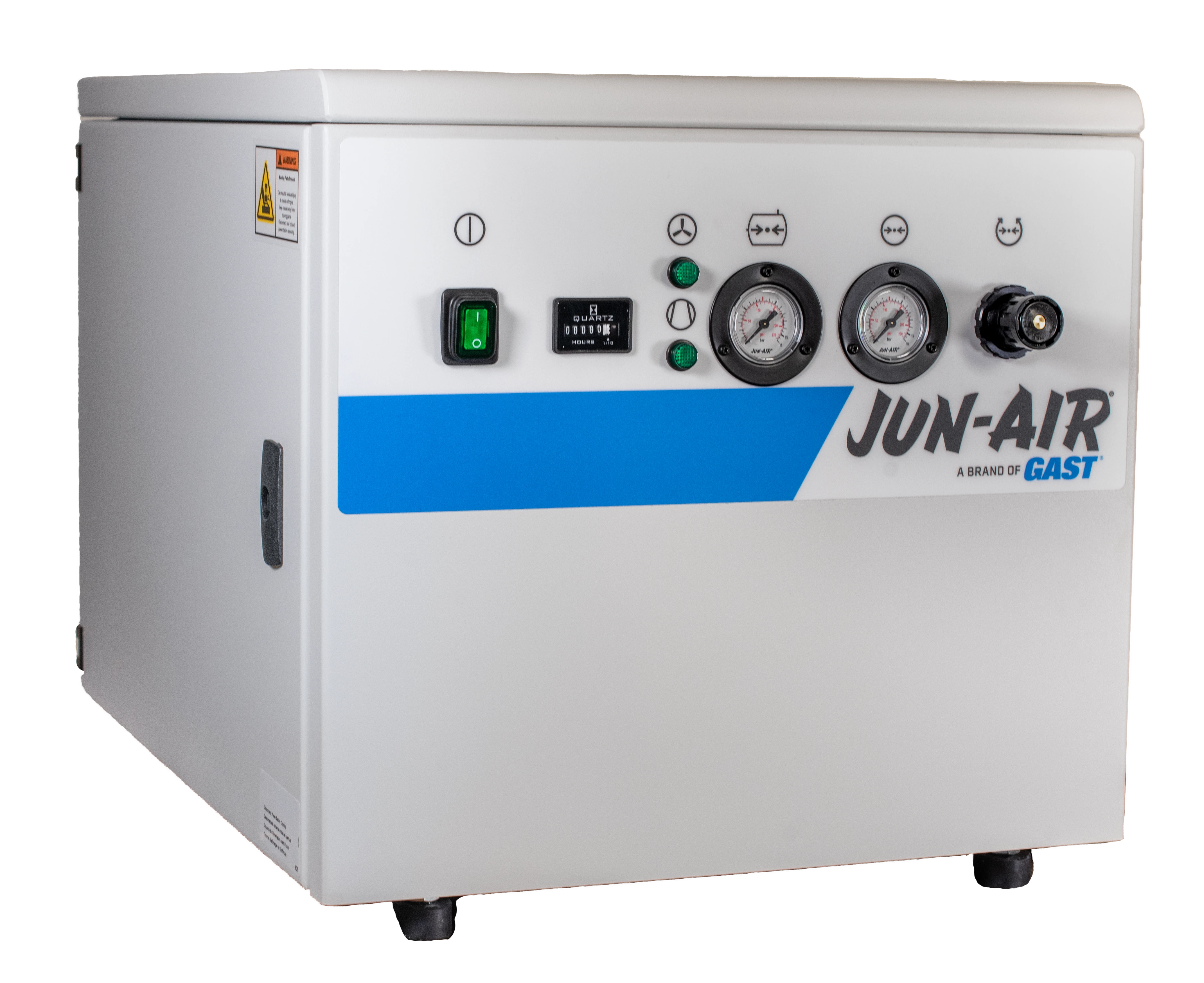 Piston Compressor, 0.75 HP, 8 Bar Max Pressure, 5.5 gal Tank Size, 120V
