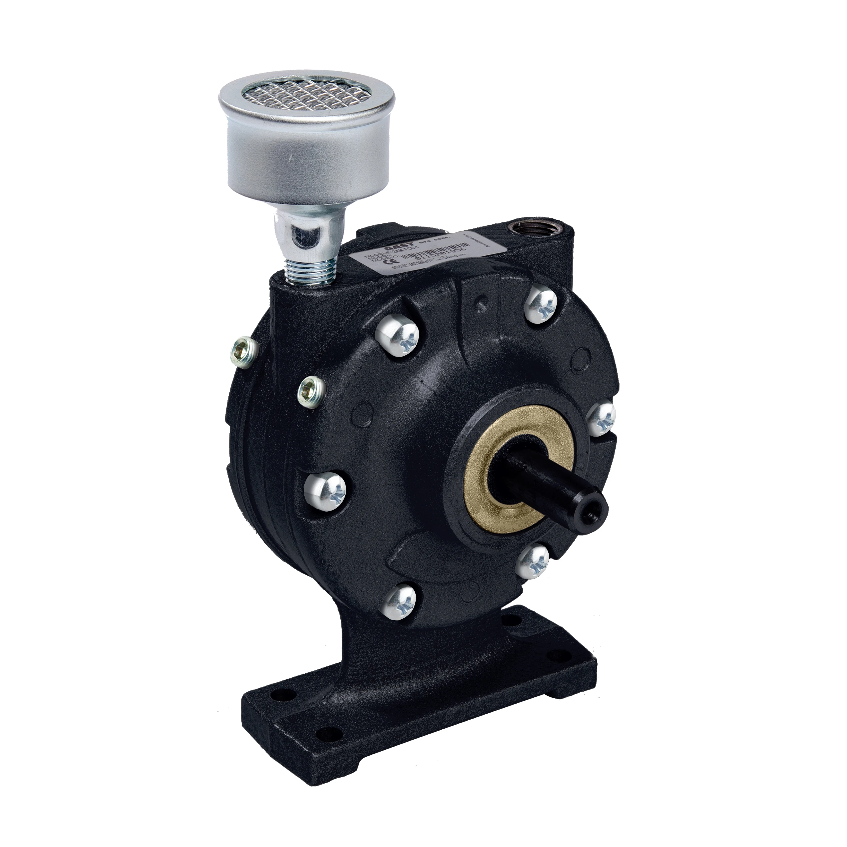 Air Motor, 0.55 HP, 1/4 Inch NPT, Clockwise, Foot Mount