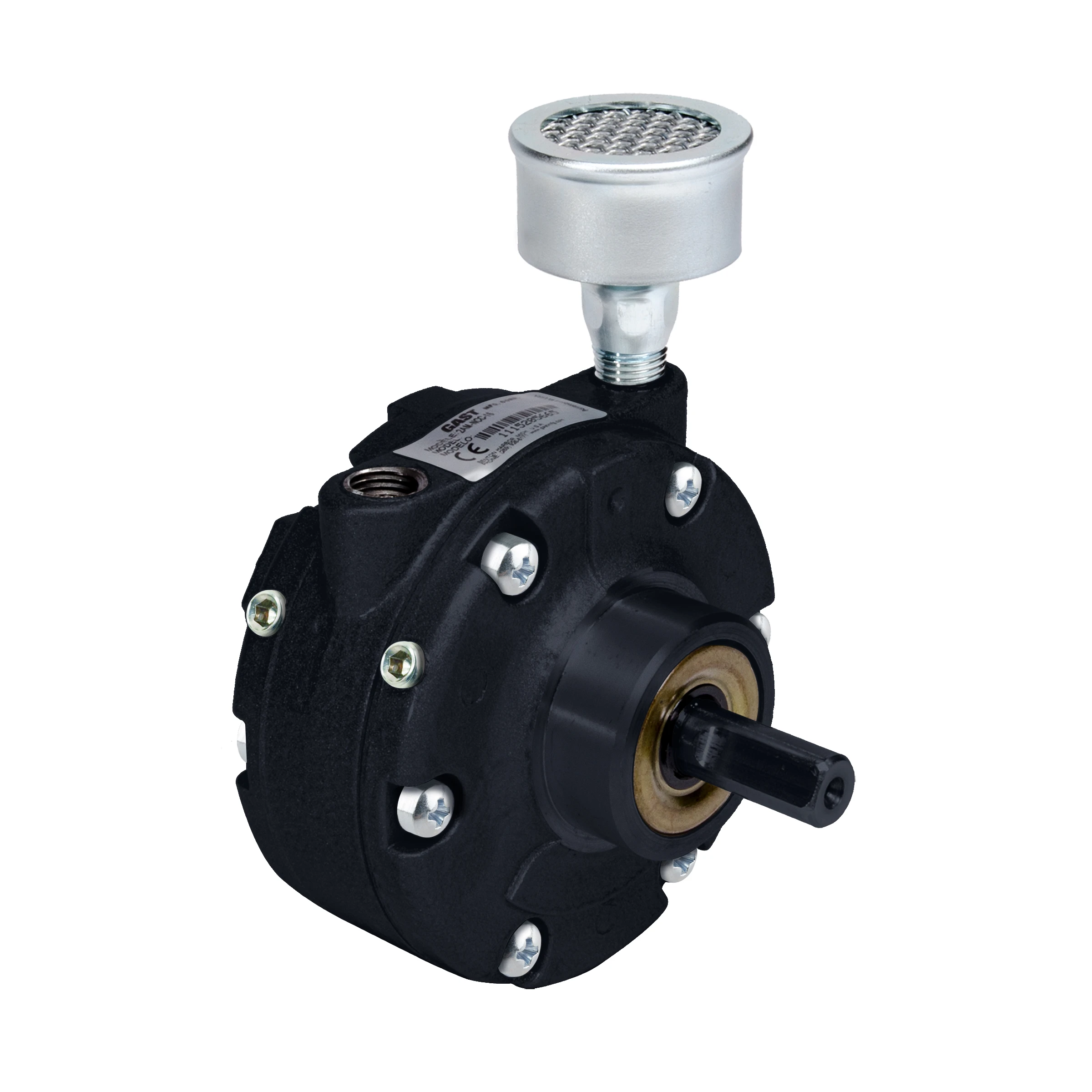 Air Motor, 0.55 HP, 1/4 Inch NPT, Clockwise, Hub Mount