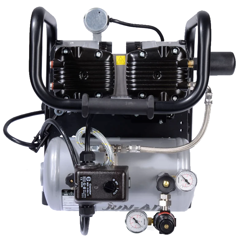 Rocking Piston Compressor, 0.5 HP, 1.1 Gal Tank Size, 8.27 Bar Max Pressure