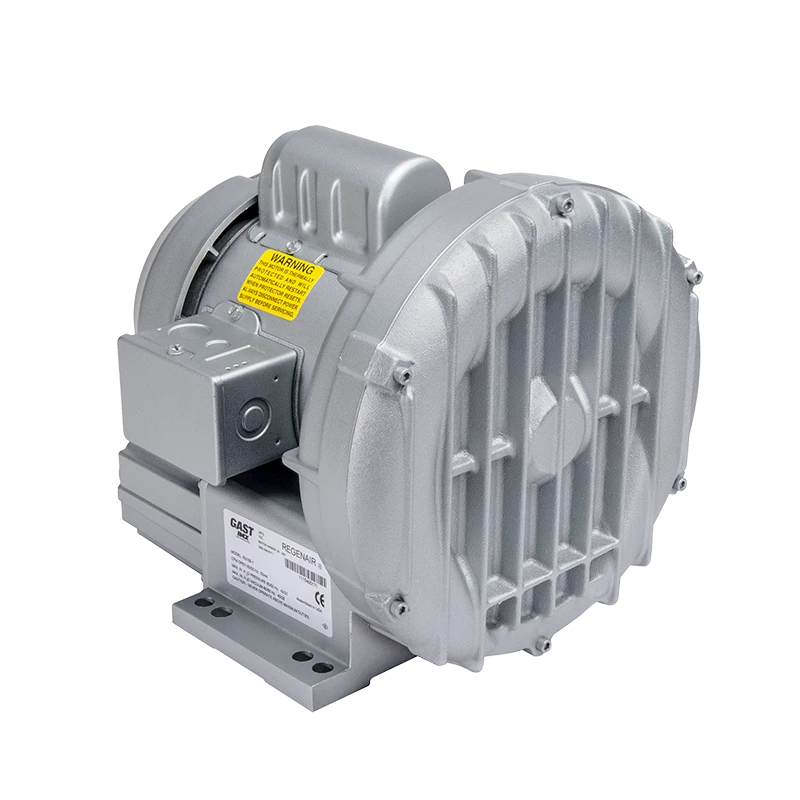 Regenerative Blower, Motor Mounted, 1/2 HP, 1862.51 mBar Max Pressure