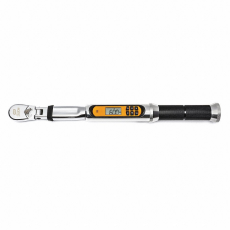Electronic Torque Wrench, Ratcheting, 16 Inch Overall Lg, Audible And Visual