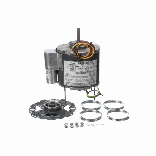 Condenser Fan Motor, 1/15 HP, 1 Phase, 60 Hz, 115 V, 1050 RPM, 1 Speed, 42 Frame