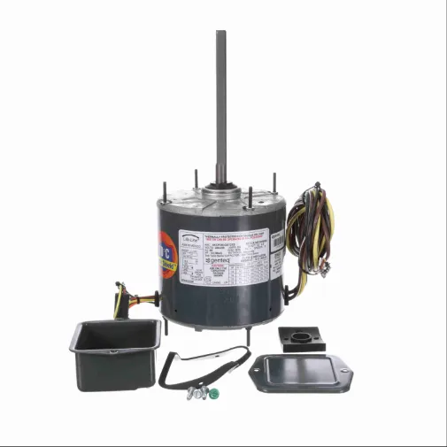 Condenser Fan Motor, 1/3-1/6 HP, 1 Phase, 60 Hz, 208-230 V, 1075 RPM, 1 Speed, 48 Frame
