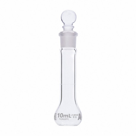 Volumetric Flask, 10 mL Labware Capacity - Metric, Type I Borosilicate Glass