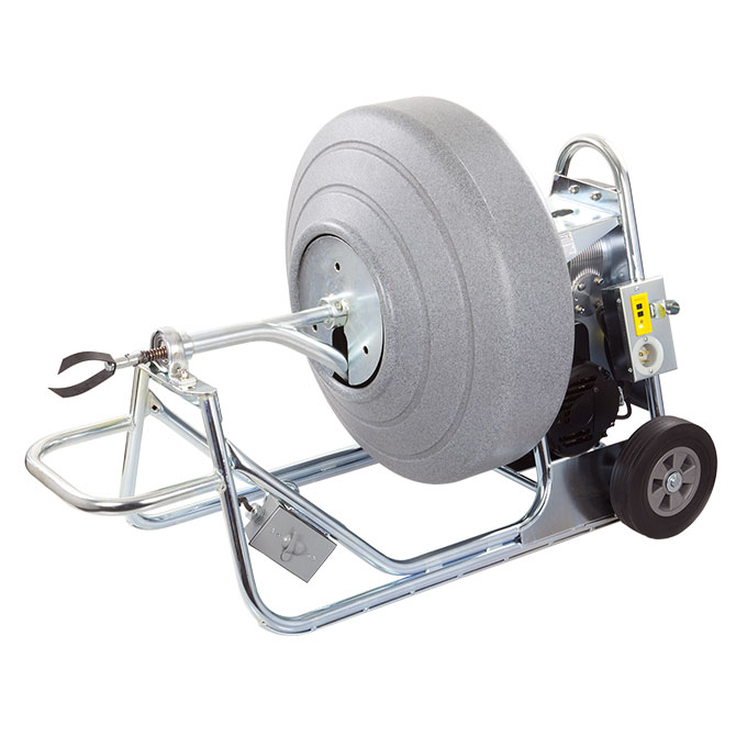 Geared Cleaning Machine, 1 Hp, 11/16 Inch Size, 150 Ft. Length, Polyethylene