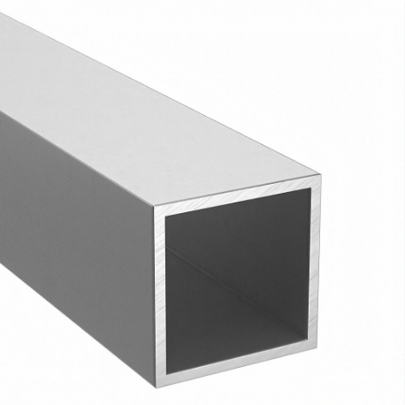 Aluminum Square Tube 6063, 36 Inch Overall Length
