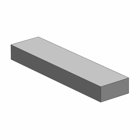 Flat Bar Stock, 6061, 3/4 Inch x 24 Inch Nominal Size, 0.375 Inch Thick, Extruded