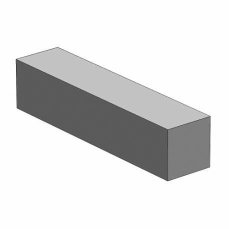 4140 Alloy Steel Square Bar, 0.88 Inch Thick